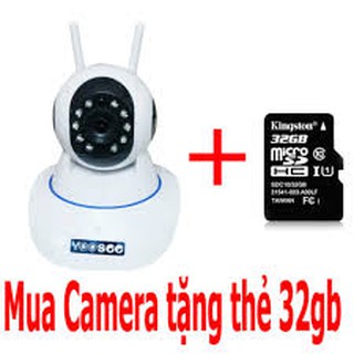 Camera Yoosee 3 Râu Full HD 720P + Thẻ Nhớ 32G