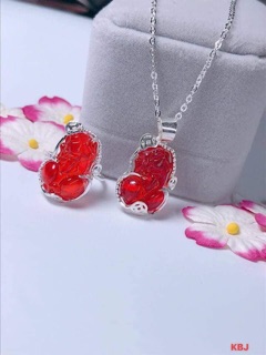 Combo nhẫn và dây chuyền tì hưu