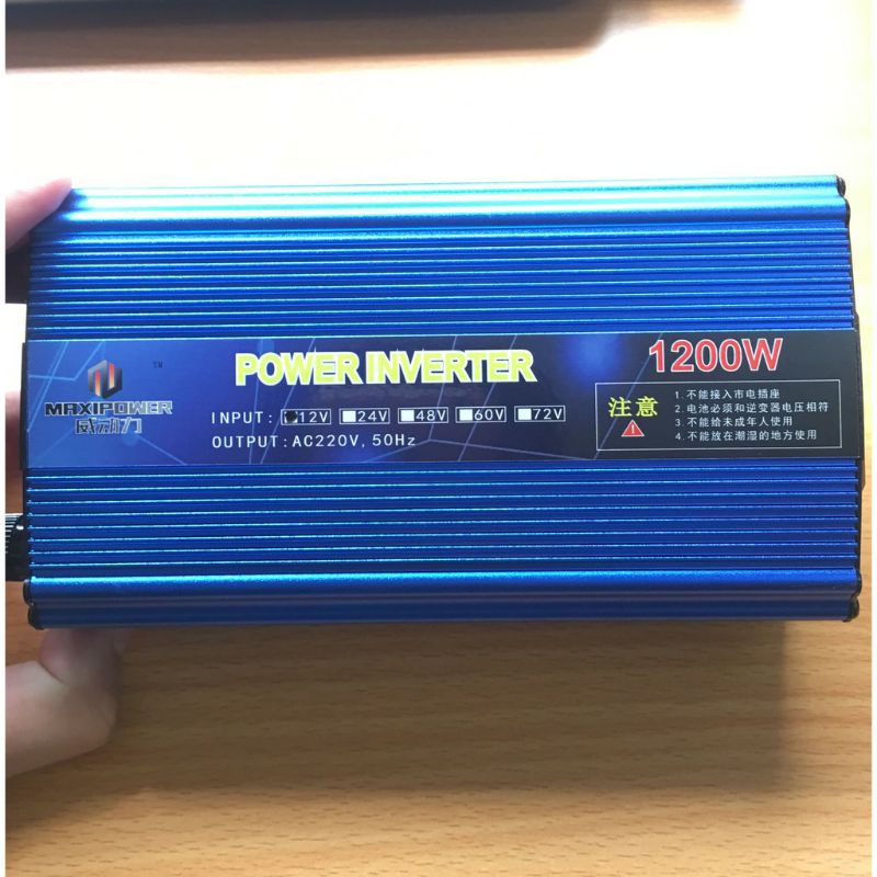 Bộ Kích Điện 12v Lên 220v, Kích Điện 12v Lên 220v Sin Chuẩn 1200w, Siêu Mạnh Siêu Bền Bảo Hành 2 Năm