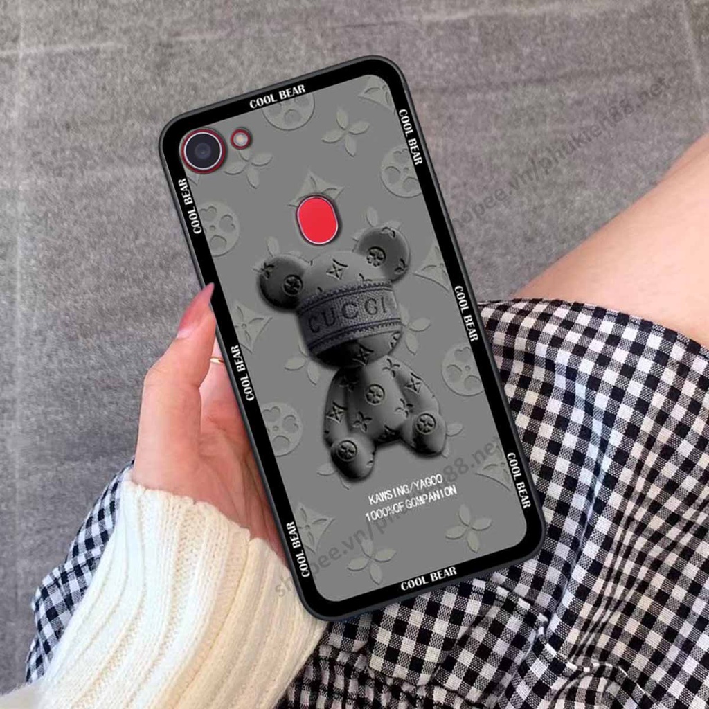 Ốp Oppo F5 / F5 Youth / F7 bear, k@ws thương hiệu phong cách ốp lưng thời trang cao cấp