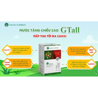GTALL - THỰC PHẨM TĂNG CHIỀU CAO