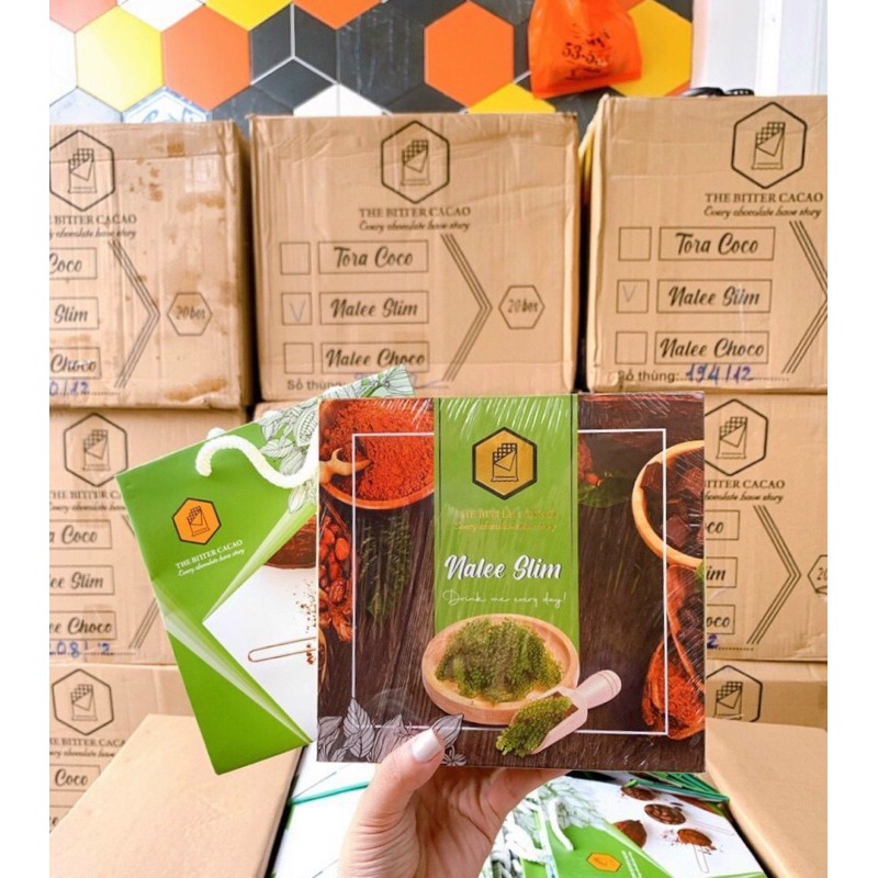 [Cam Kết Chính Hãng] Nalee Slim - Cacao giảm cân 20 gói