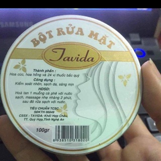 Bột rửa mặt Tavida