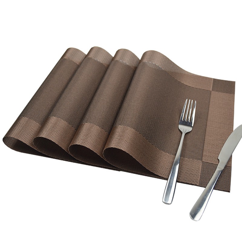Tấm lót bàn ăn, placemat : miếng thảm trải bàn ăn PVC cách nhiệt, cao cấp, chống trượt