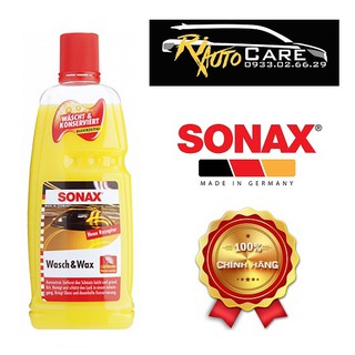 Nước rửa xe và wax bóng sơn kết hợp SONAX Shampoo Wash & wax 313341