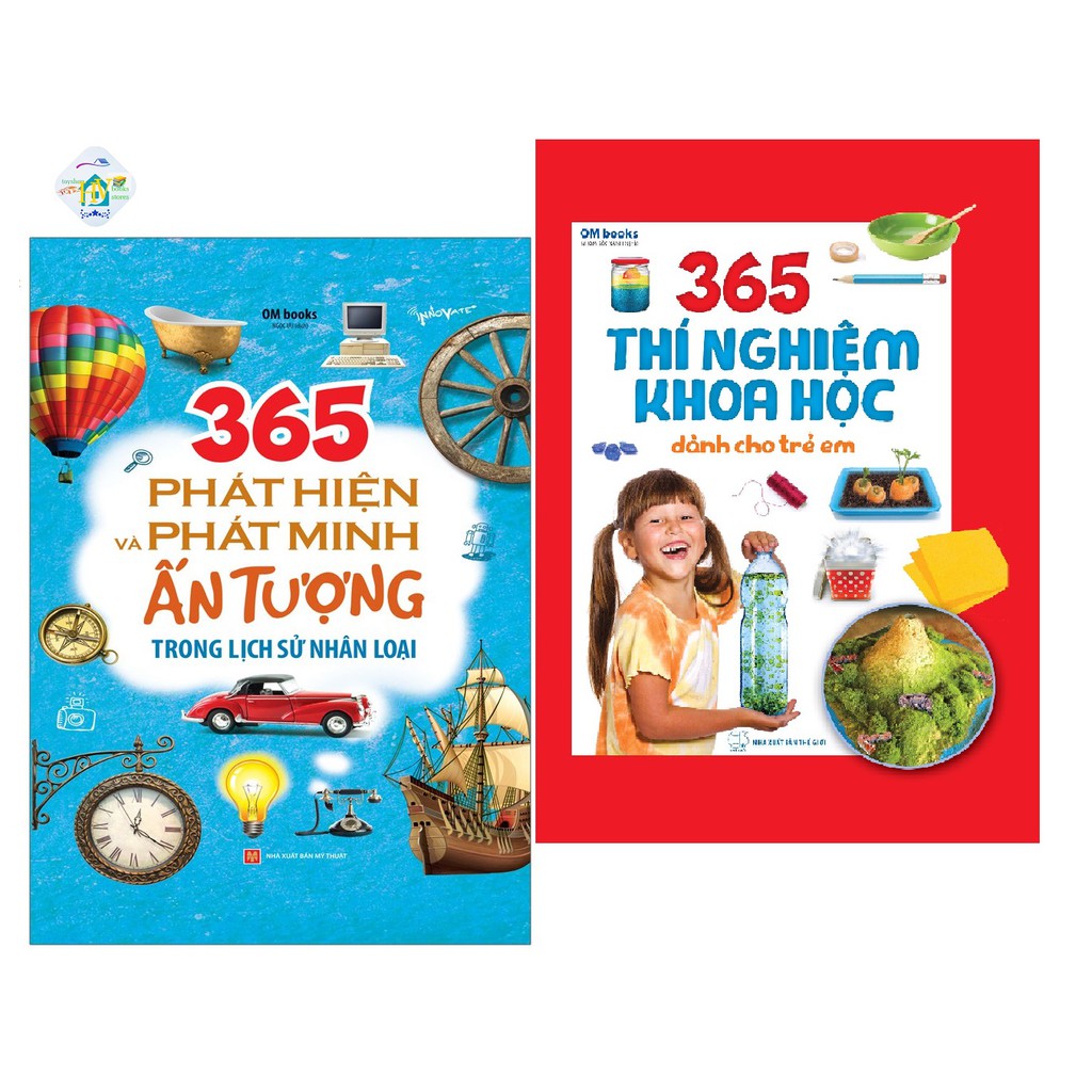 Sách -combo 2 cuốn 365 Phát Hiện Và Phát Minh Ấn Tượng Trong Lịch Sử Nhân Loại +365 Thí Nghiệm Khoa Học Dành Cho  Trẻ