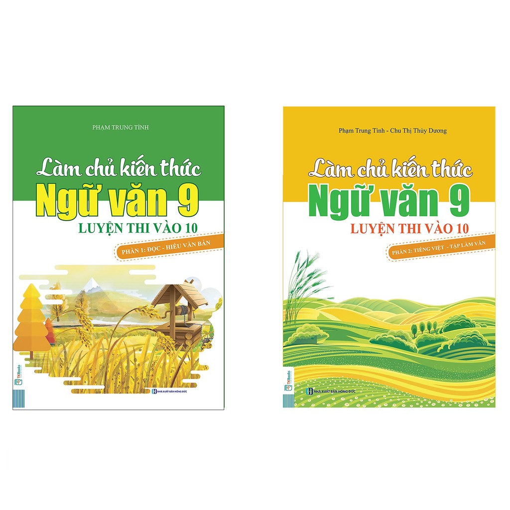 Sách - Combo Làm Chủ Kiến Thức Ngữ Văn 9 Luyện Thi Vào 10: Đọc - Hiểu Văn Bản + Tiếng Việt - Tập Làm Văn (2 cuốn)