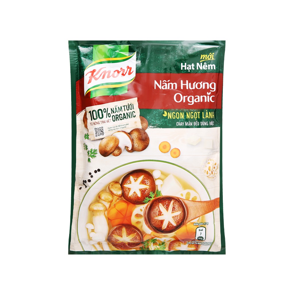 Hạt nêm nấm hương organic Knorr gói 170g