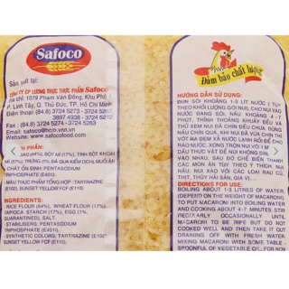 Nui hình sao Safoco gói 200g (HÀNG SẴN)