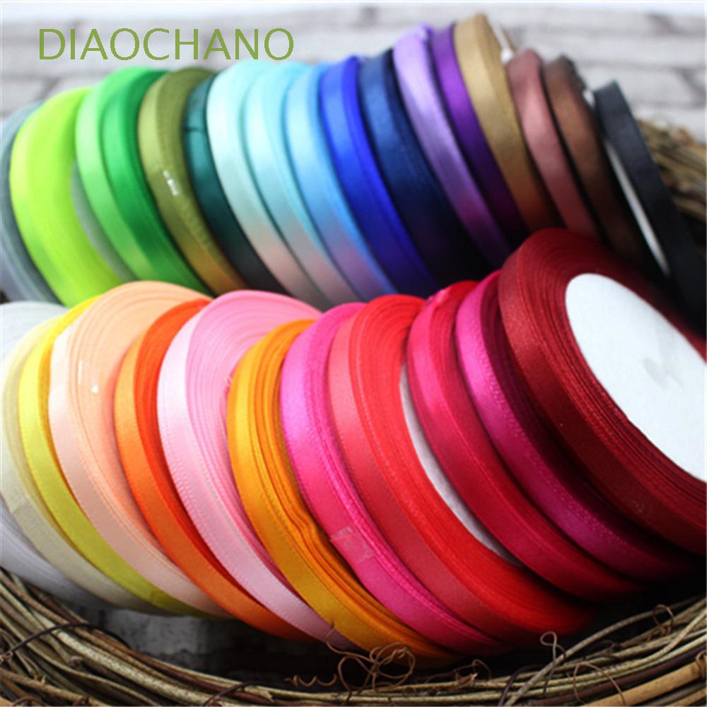 DIAOCHANO 3mm Width Beautiful Party Supplies 5 Meters Wedding Invitation Decoration Silk Ribbon