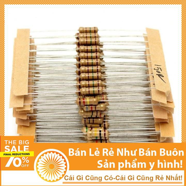 Combo 100 Loại Trở Cắm 0.25w Giá Rẻ-Linh Kiện Điện Tử TuHu