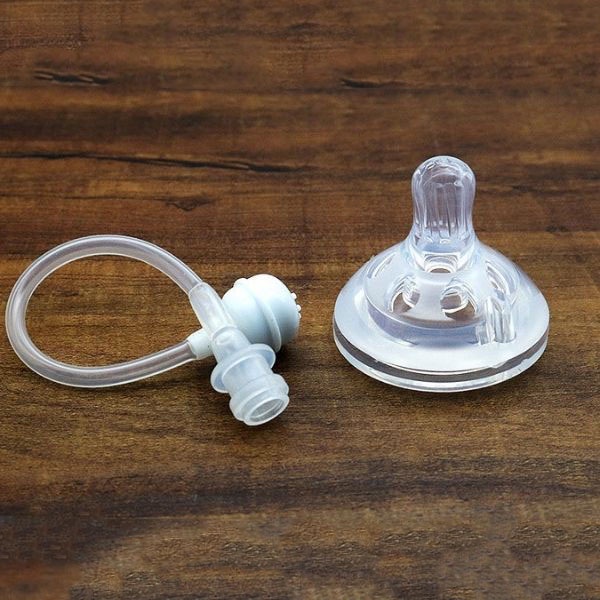 Núm ti chống sặc cho bình sữa Pigeon cổ rộng, chất liệu silicone cao cấp, an toàn tiện lợi - Thiên Phúc Store