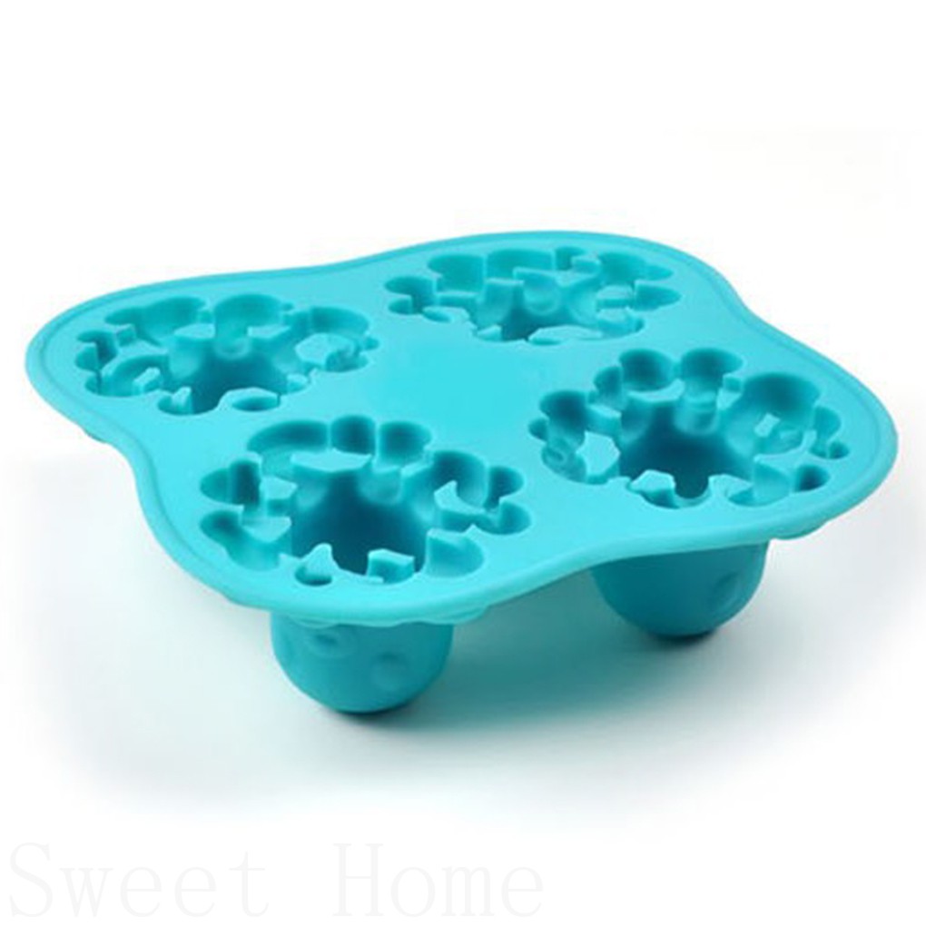 Khuôn Làm Bánh Hình Bạch Tuộc Bằng Silicon
