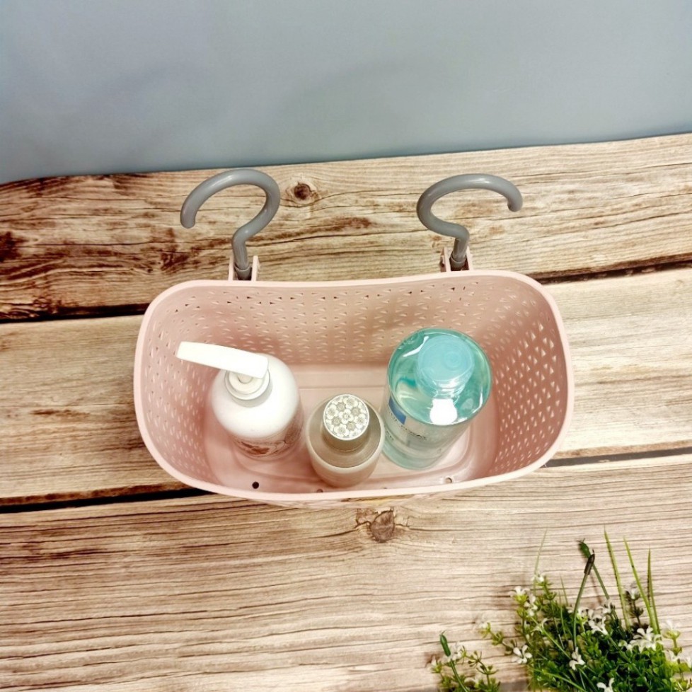 Giỏ nhựa móc treo đựng đồ đa năng/ đồ dùng phòng tắm Hàng Sao Sáng cao cấp đồ dùng gia đình
