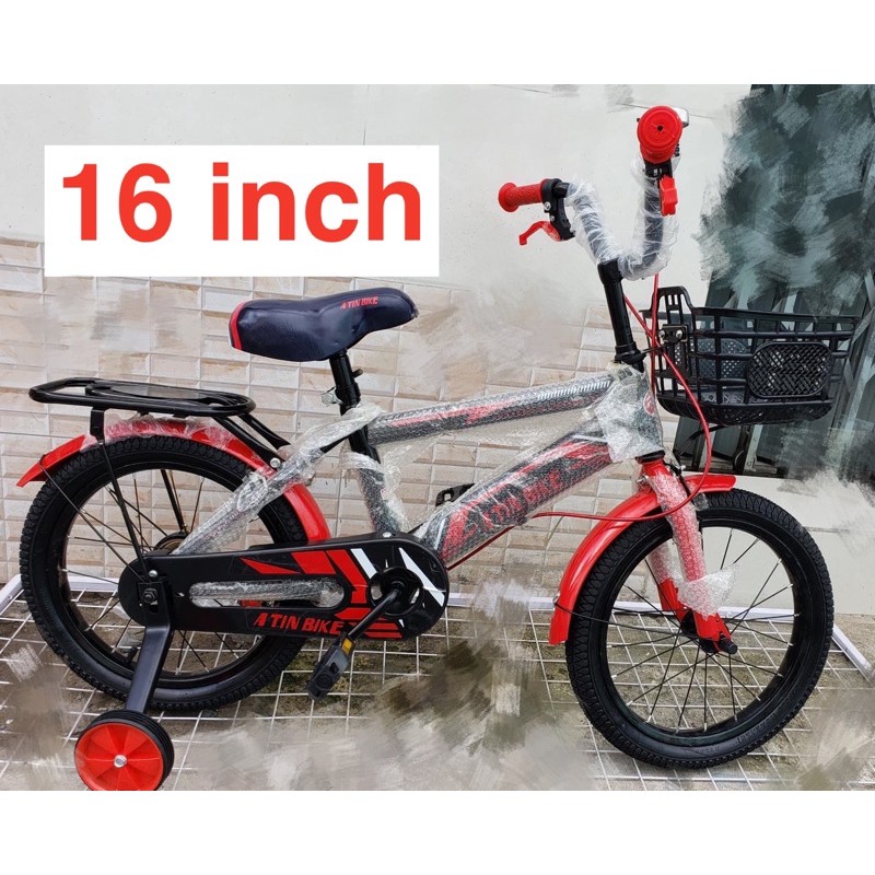 Xe đạp trẻ em 16 inch - cho bé 5-7 tuổi cao cấp kèm bánh phụ hình thật