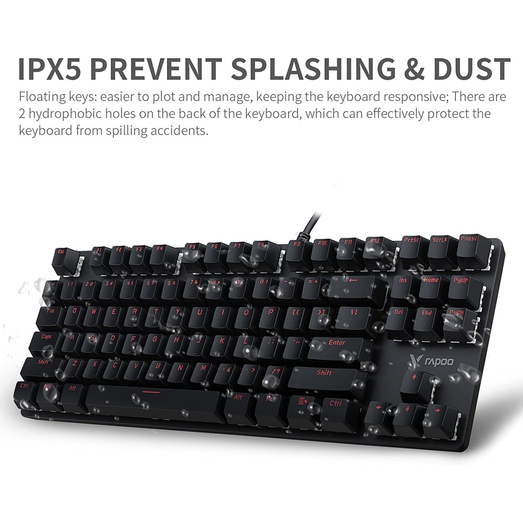 Bàn phím cơ Rapoo V500 Alloy 87 nút