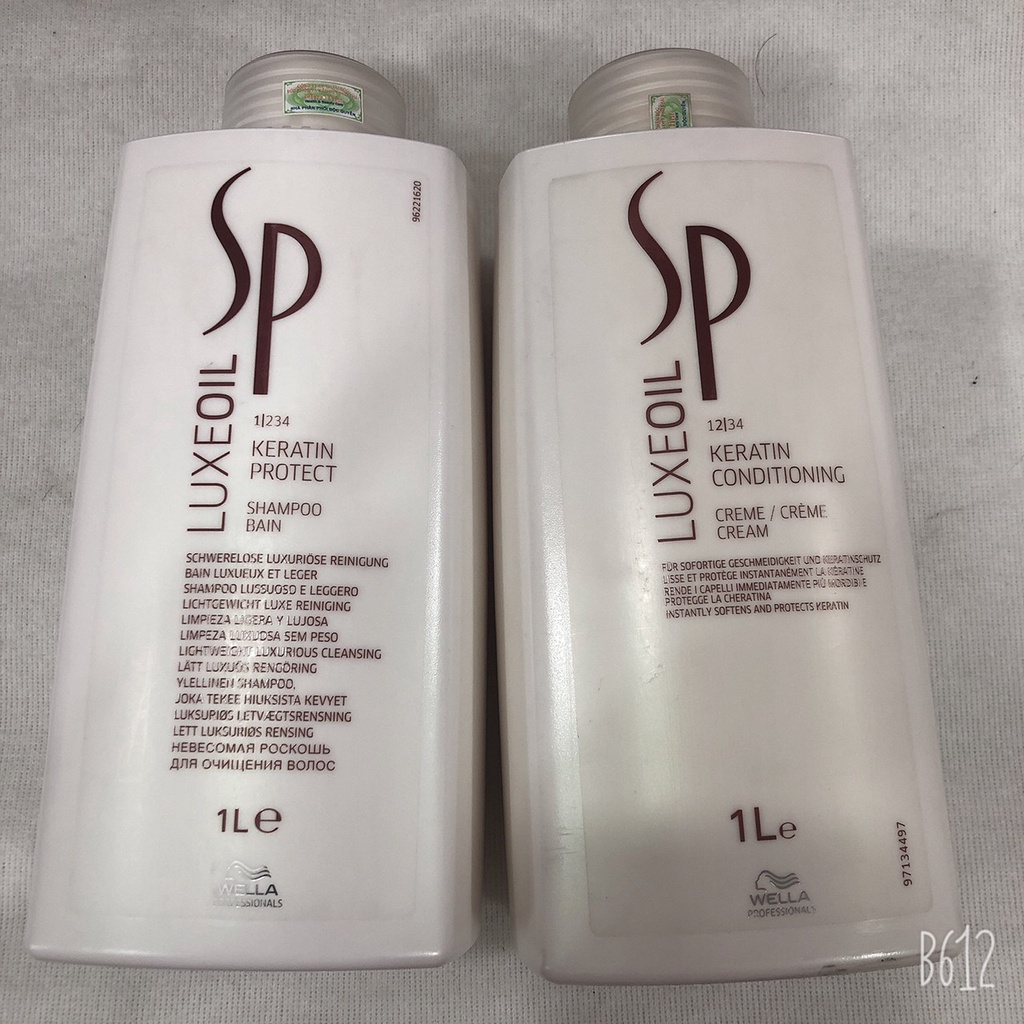 Bộ Dầu gội xả bảo vệ và tái tạo cấu trúc tóc LUXEOIL KERATIN SP WELLA