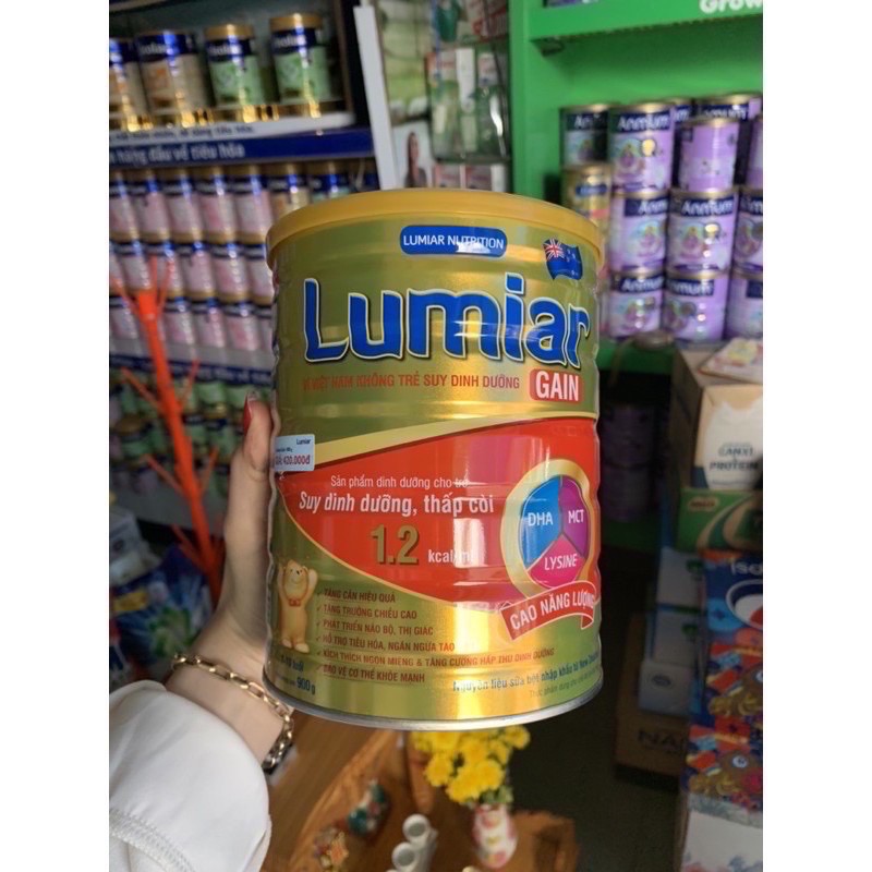 Tặng quà - Sữa bột lumiar gain lon 900g