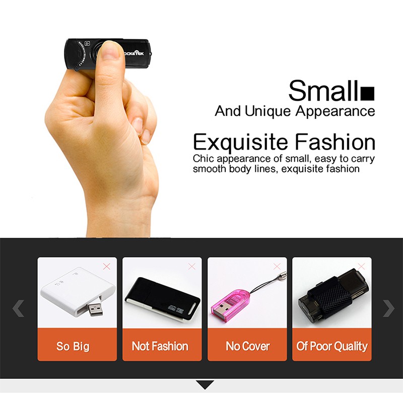 Đầu Đọc Thẻ Nhớ Rocketek USB 3.0 OTG Type c Cho SD / TF Micro SD Máy Tính laptop