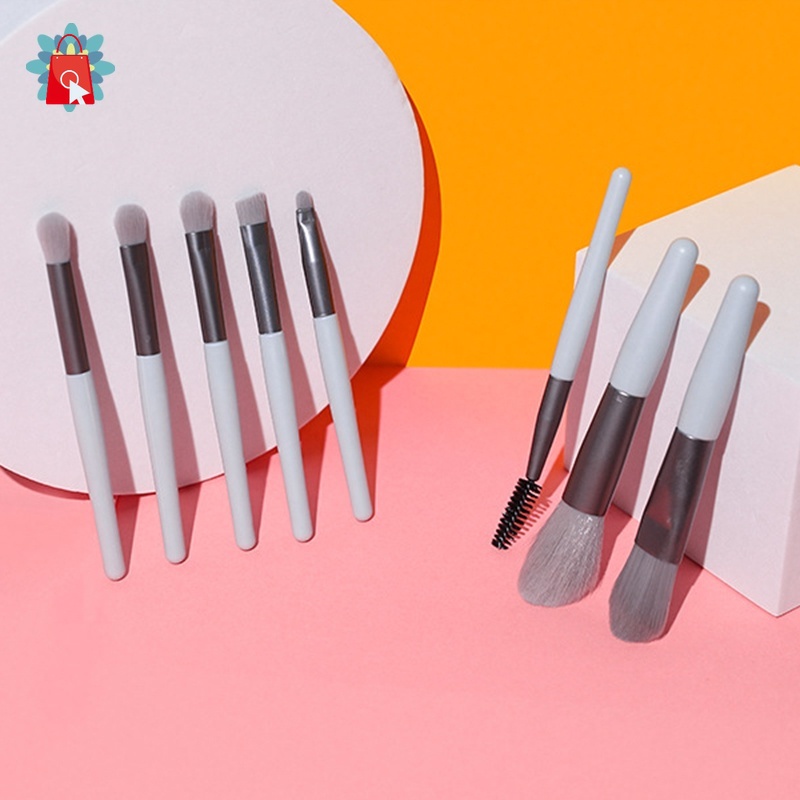[Hàng mới về] Set 8 cọ trang điểm chất lượng cao cho người mới bắt đầu