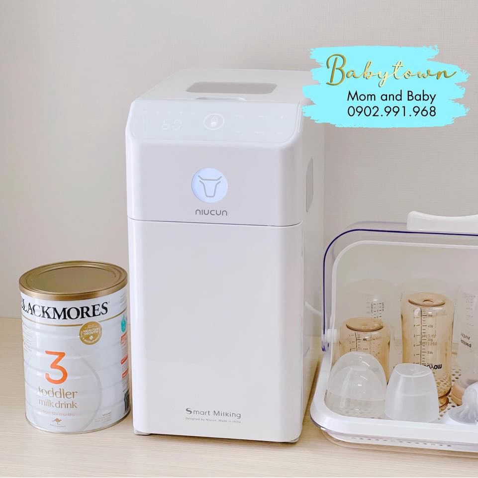 Máy pha sữa thông minh NIUCUN PRO – Công nghệ Đức có khử trùng UV, sấy khô thông minh, pha được tất cả các loại sữa