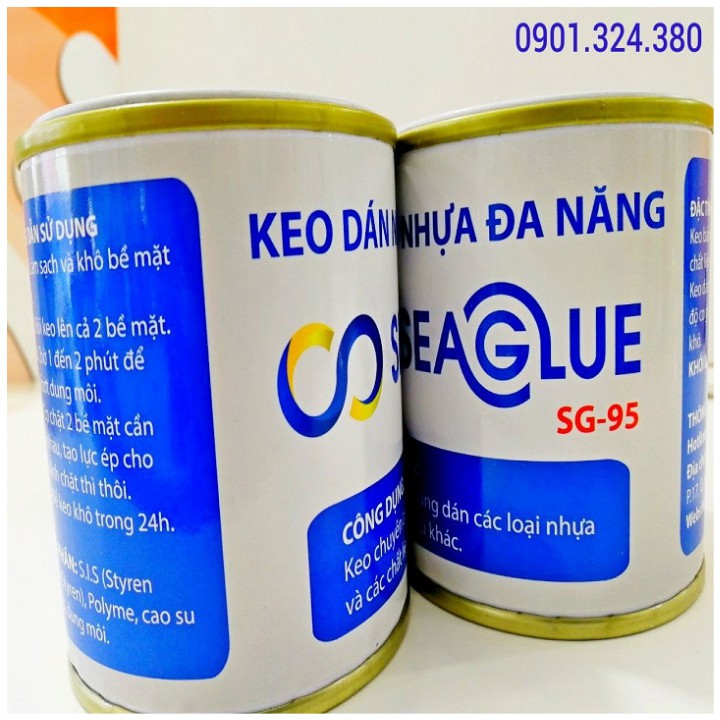 Keo Dán Nhựa SeaGlue Dán Bình Pét,Bồn Nhựa Chịu Nước,Bám Dính Tốt