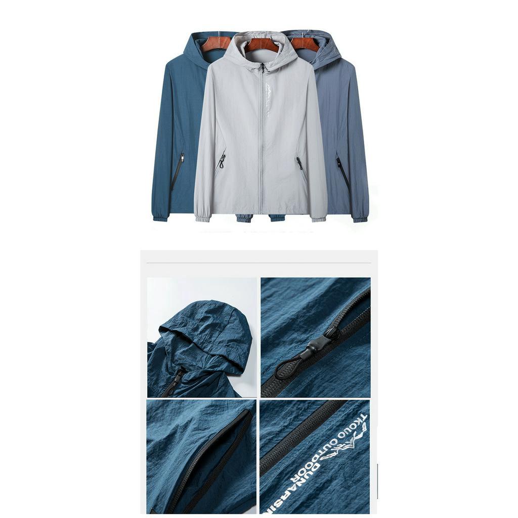 Áo Khoác Chống Nắng Cỡ Lớn Bằng Lụa Lạnh Thời Trang Mùa Hè Cho Nam