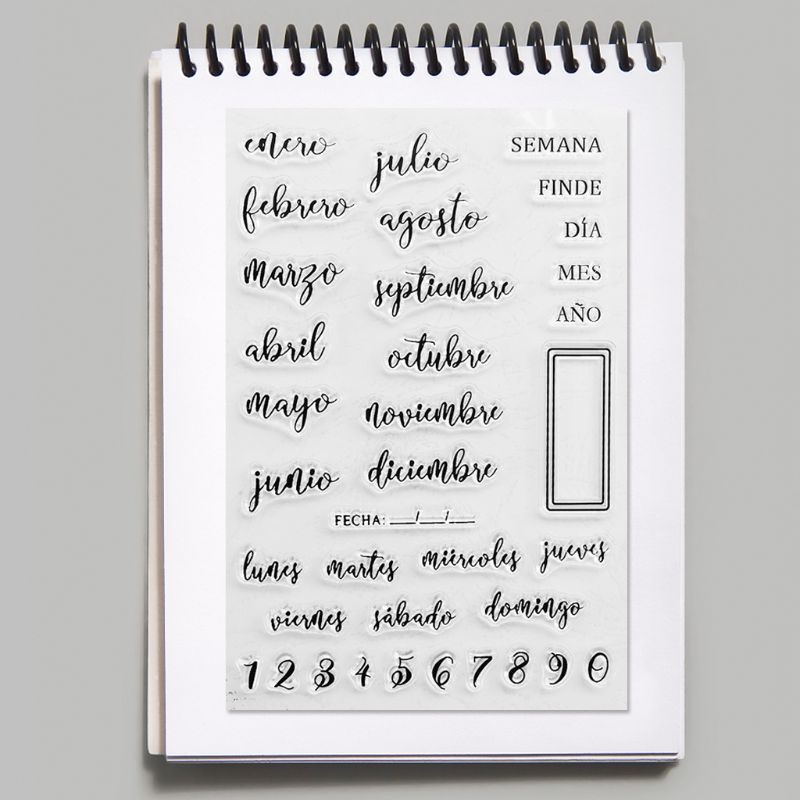 Con Dấu Silicon Trong Suốt In Tây Ban Nha Dùng Để Trang Trí Thiệp Mời Tiệc