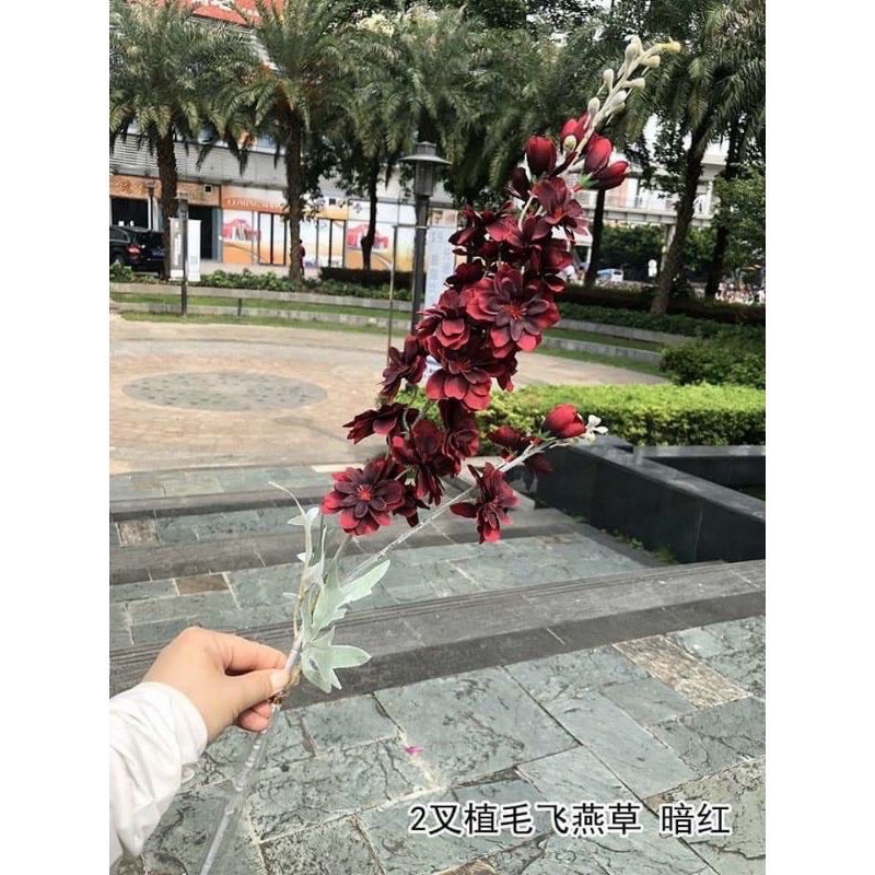 hoa lan phi yến 2 nhánh cao 75cm - hoa lụa - hoa giả