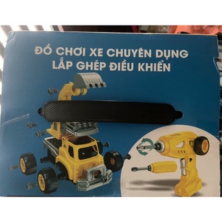 Bộ đồ chơi xe chuyên dụng lắp ghép điều khiển