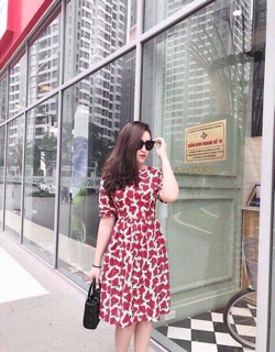 Váy chất lạnh thái sang chảnh tiểu thư