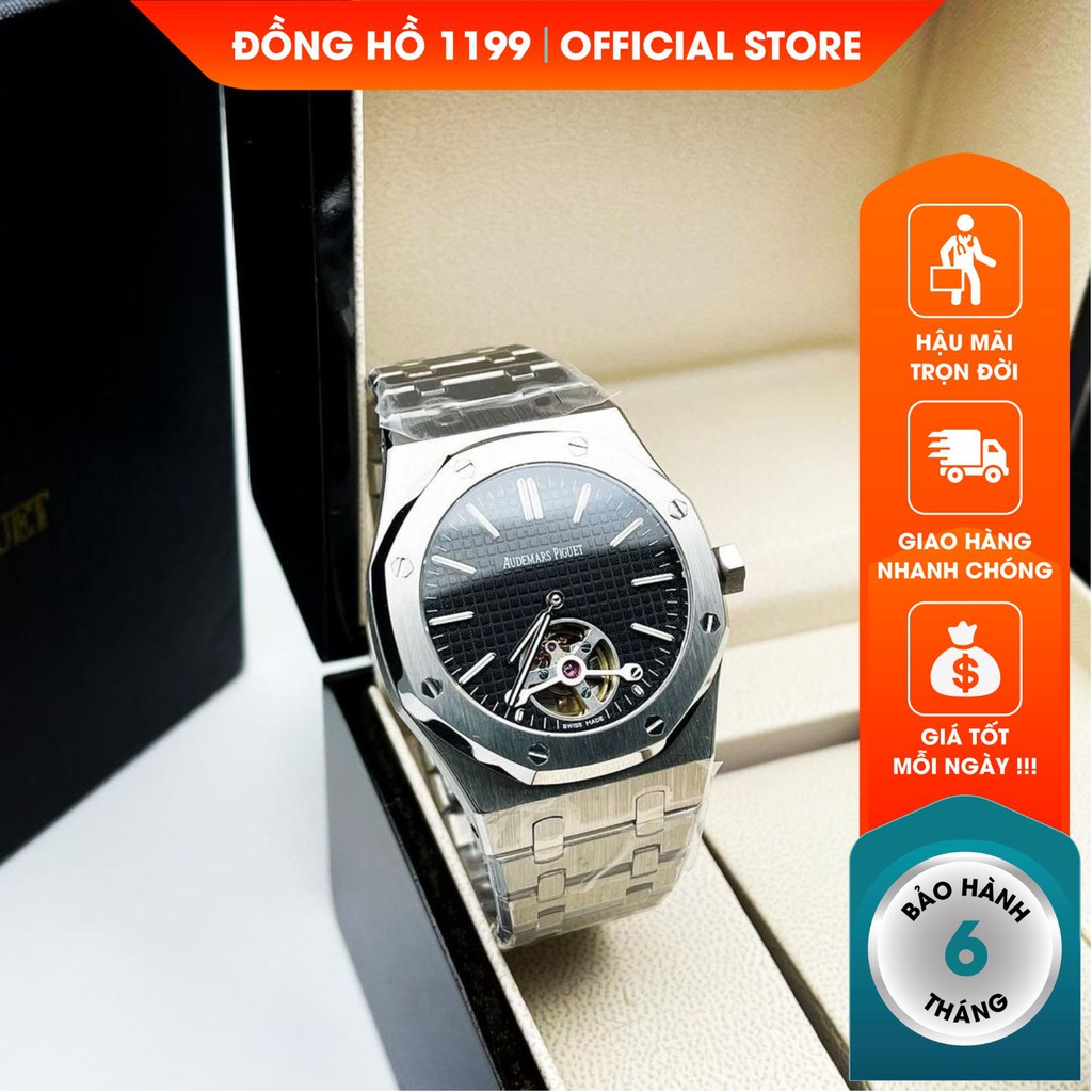 Đồng hồ cơ nam dây thép cao cấp chống nước chống xước sang trọng lịch lãm bảo hành 6 tháng 6691H - 1199 Watches