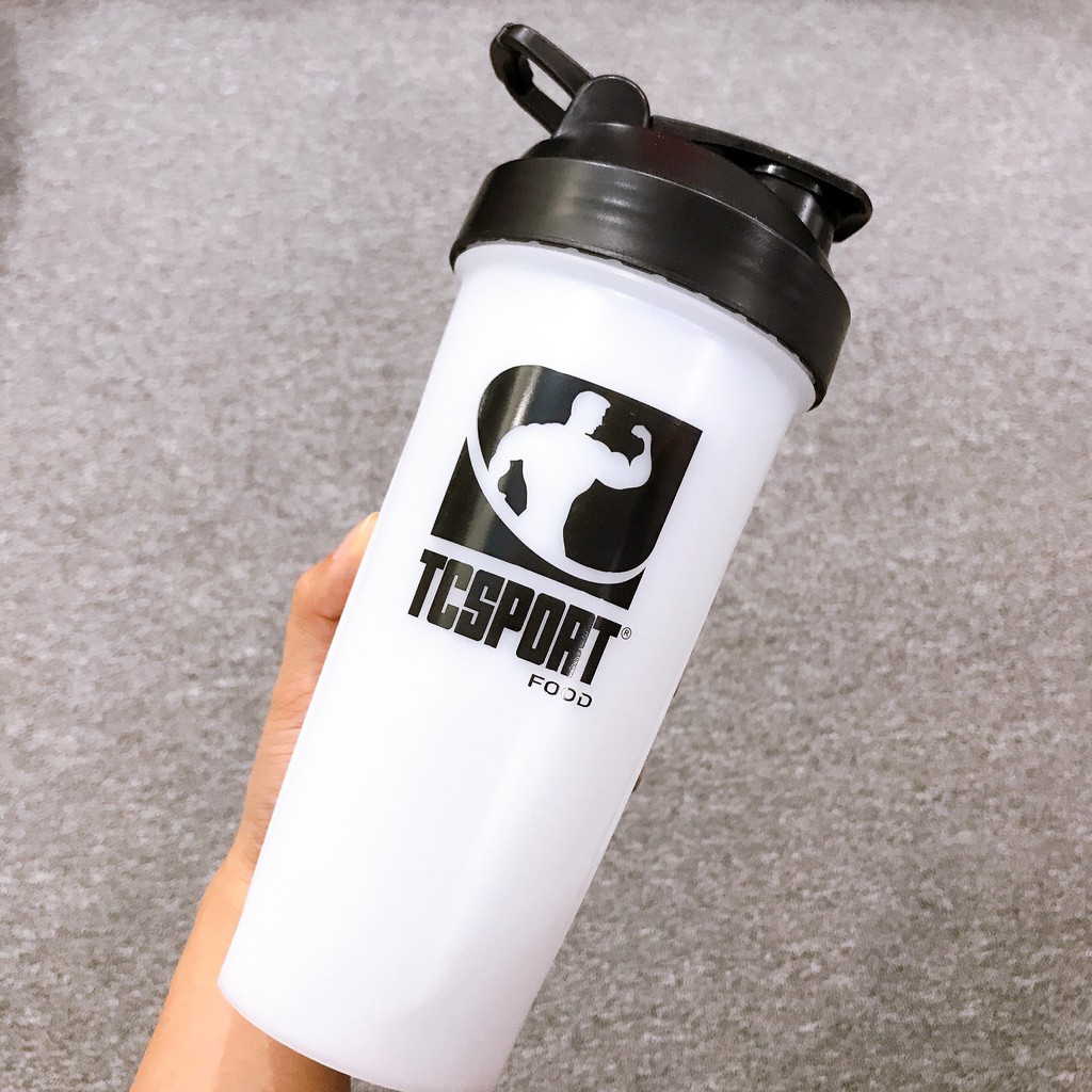 Bình Lắc Lò Xo - Lắc sữa Whey Protein cho gymer của TC SPORT FOOD dung tích 700ml - Lựa chọn màu sắc - Nhựa cao cấp