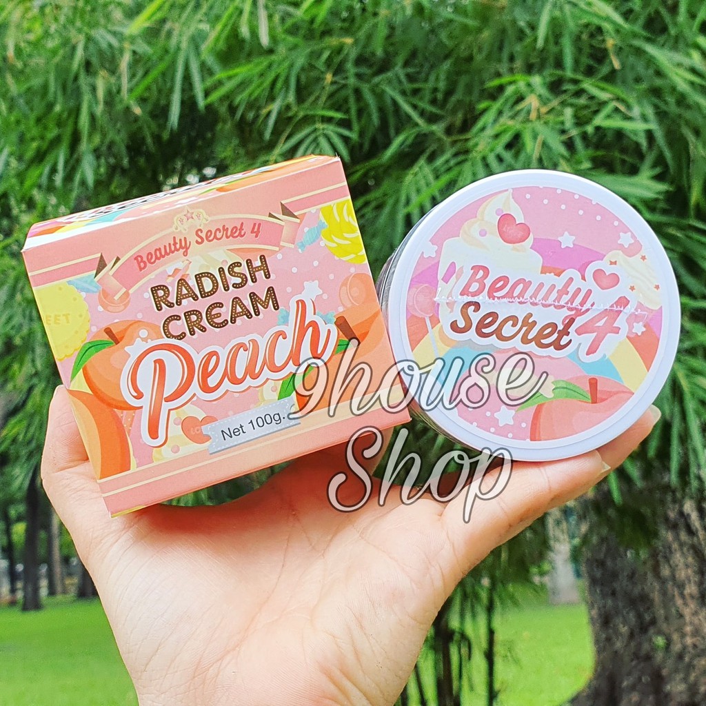 Kem Dưỡng Trắng Mờ Thâm Rạn Body RADISH CREAM PEACH Beauty Secret