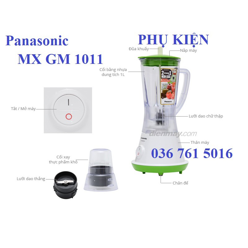 [PHỤ KIỆN Panasonic MX-GM1011] Máy xay sinh tố Panasonic MX-GM1011