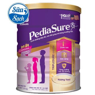 Sữa bột pediasure b/a hương vani 1.6kg date mới