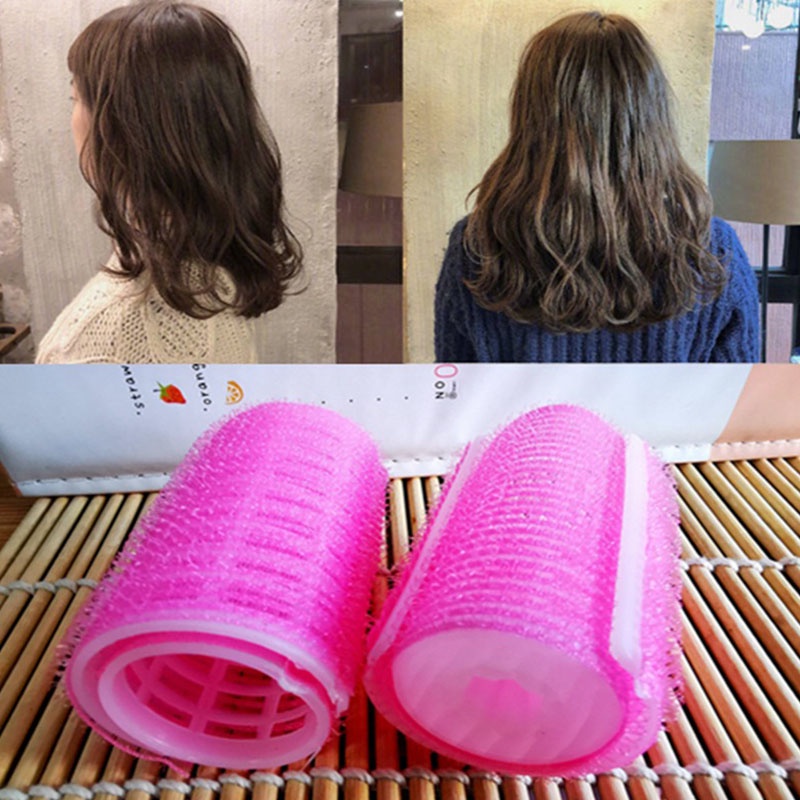 ⭐Lô cuốn uốn phồng tóc mái bằng nhựa tự dính tiện dụng