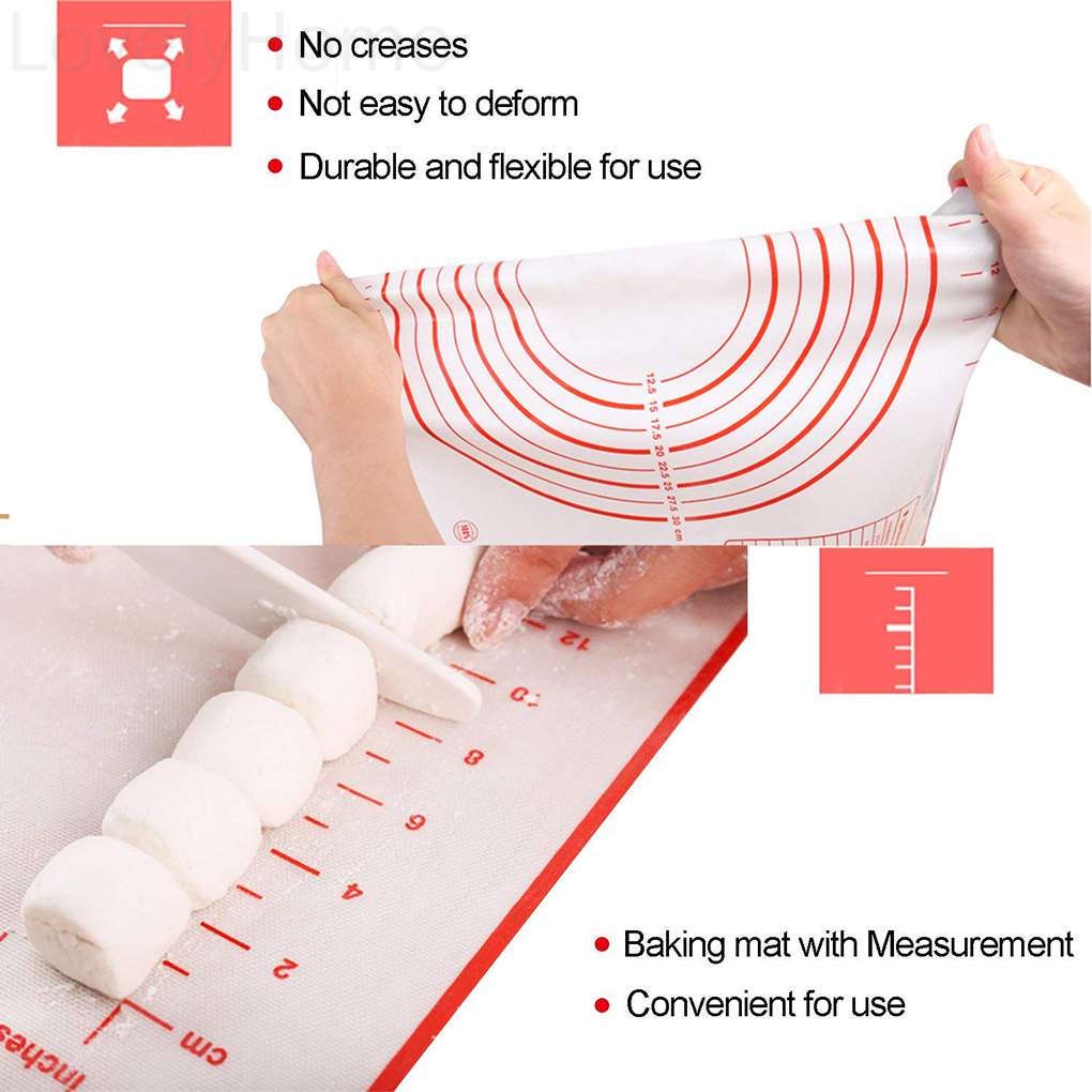 [CHOO] Thảm Nhào Bột Làm Bánh Bằng Silicone Không Dính Diy