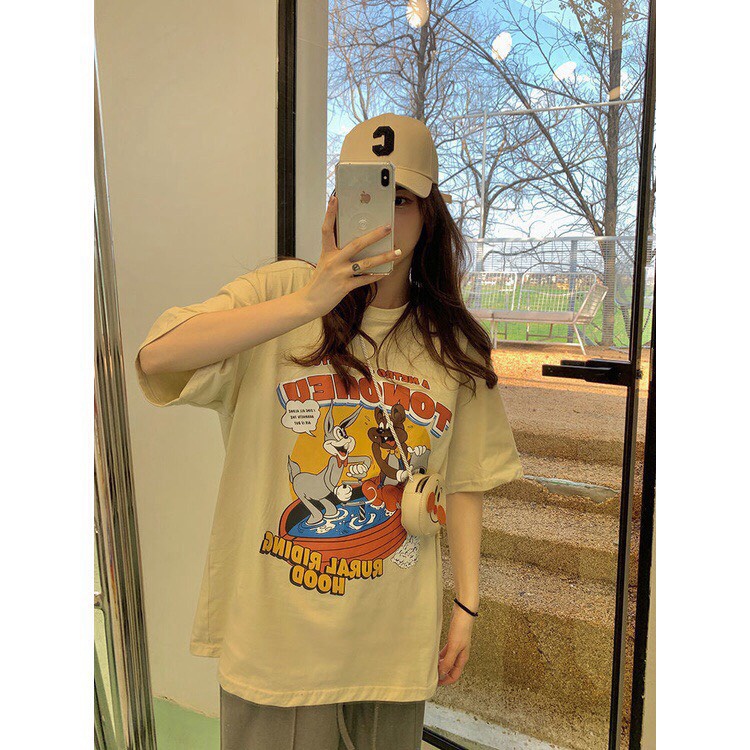 (HCM) ÁO THUN NỮ FORM RỘNG THỜI TRANG HÀN QUỐC - SIÊU XỊN XÒ , THỜI TRANG CÁ TÍNH HOTTREND GENZ SIÊU HOT KME FASHION