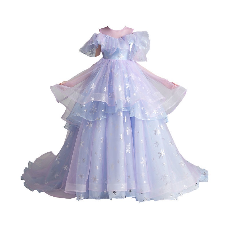 Đầm Công Chúa Vải Gạc Phồng Phong Cách Mới 2022 Cho Bé Gái