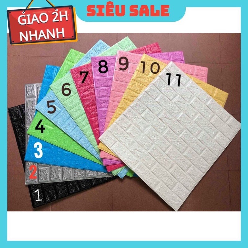  Xốp dán tường giả gạch, xốp trang trí nhà
