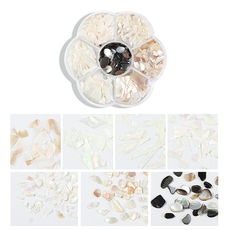 Set 7 Phụ Kiện Trang Trí Móng Tay Nghệ Thuật Nhiều Loại Có Thể Xoay Vòng