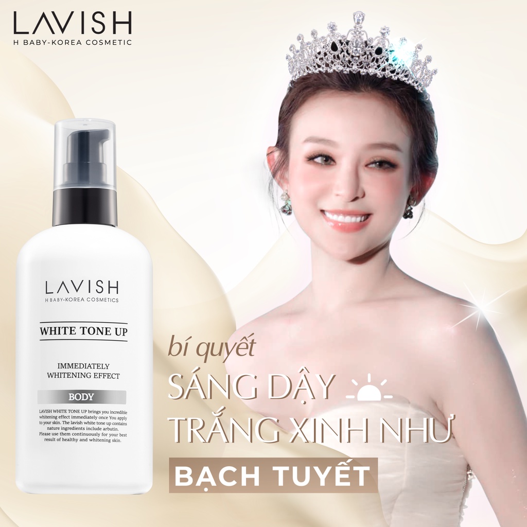 Kem dưỡng trắng body Bàn Đêm LAVISH H BABY 250ml