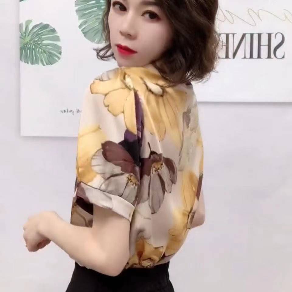 Áo Thun Tay Ngắn plus size Phong Cách Phương Tây Cho Phụ Nữ Trung Niên