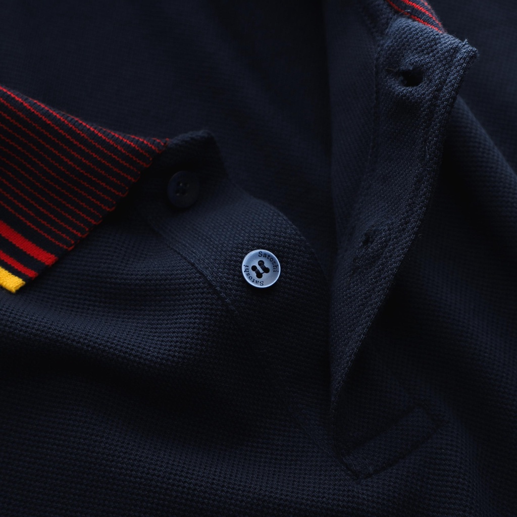 Áo Polo nam Satoshi Diamond Pique SAPL76 Viền cổ sọc nhuyễn tay ngắn