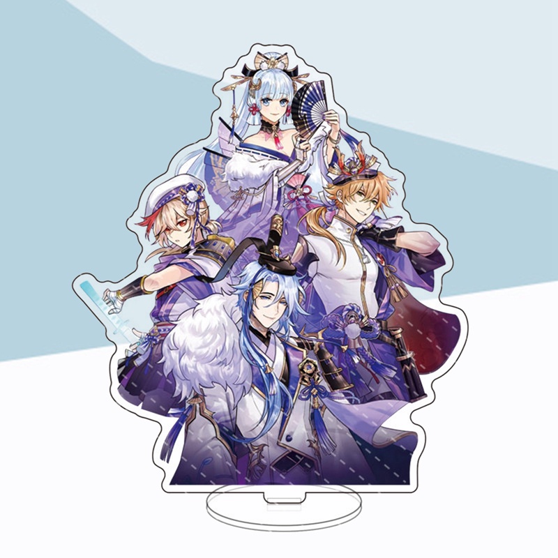 Lxsm Mô Hình Anime Genshin Va Chạm Xiao Venti Hutao Zhongli Đứng Để Bàn Trang Trí