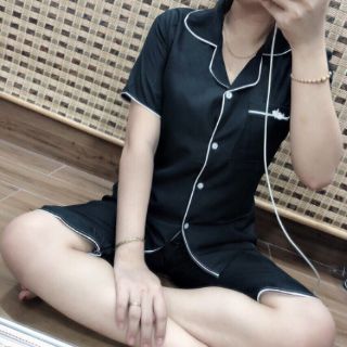 Bộ lụa pizama lửng