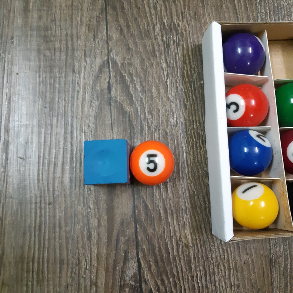 Bộ 16 viên bi/bóng bida mini đường kính 25 mm dành cho bàn bida trẻ em