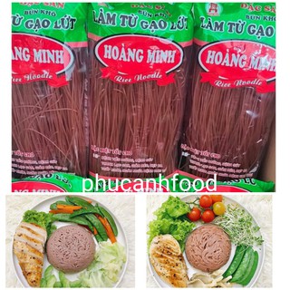 Bún gạo lứt đỏ loại đặc biệt Hoàng Minh gói 250g