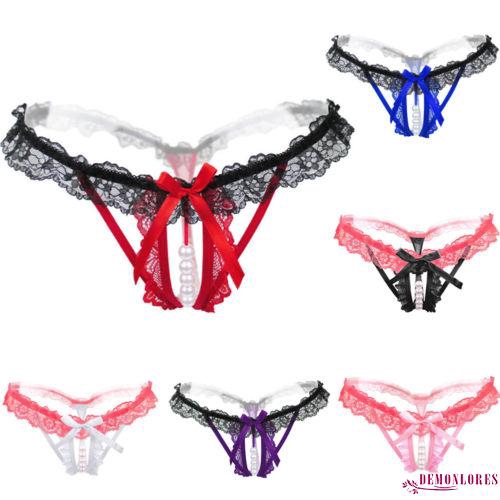 Quần lót lọt khe phối ren hoa quyến rũ gợi cảm cho nữ